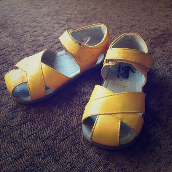 see kai run yellow sandals